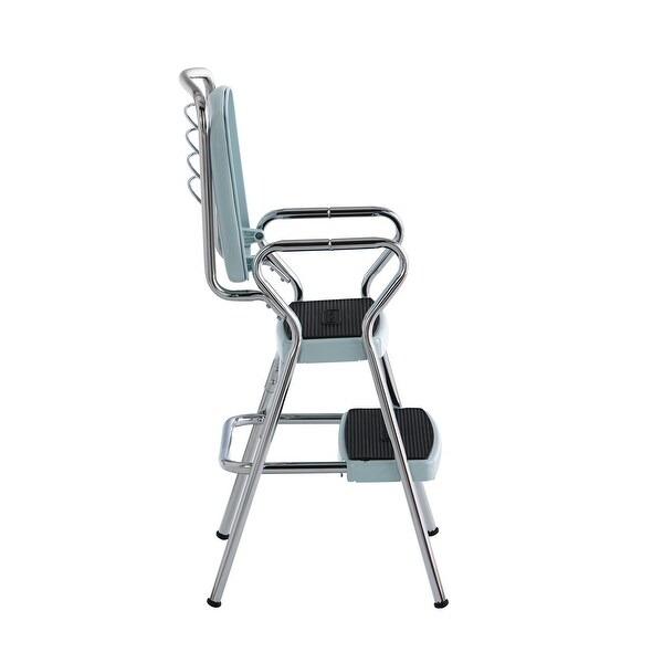COSCO Stylaire Retro Chair Step Stool with Flip-Up Seat - Bed Bath